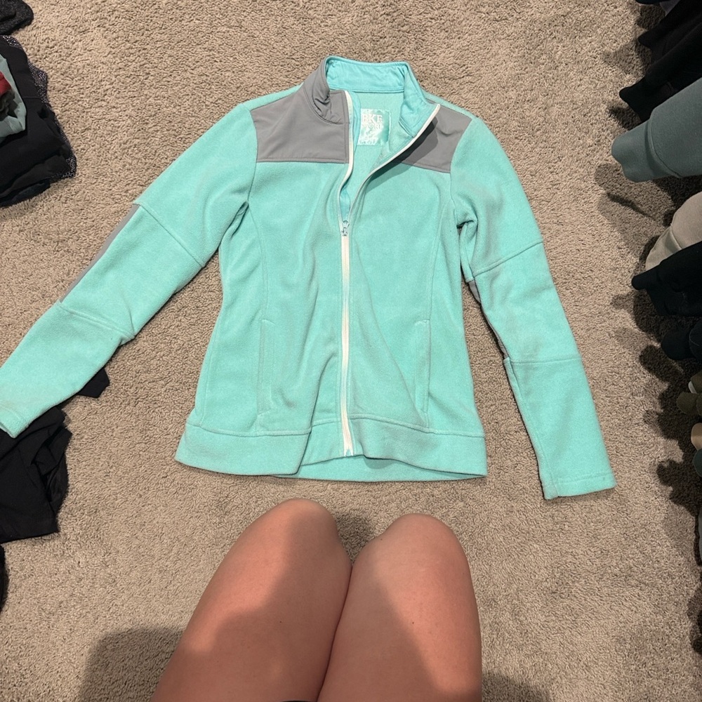 BKE Women's Light Blue and Gray Ski Jacket